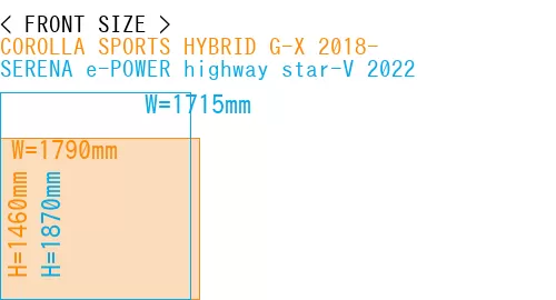 #COROLLA SPORTS HYBRID G-X 2018- + SERENA e-POWER highway star-V 2022